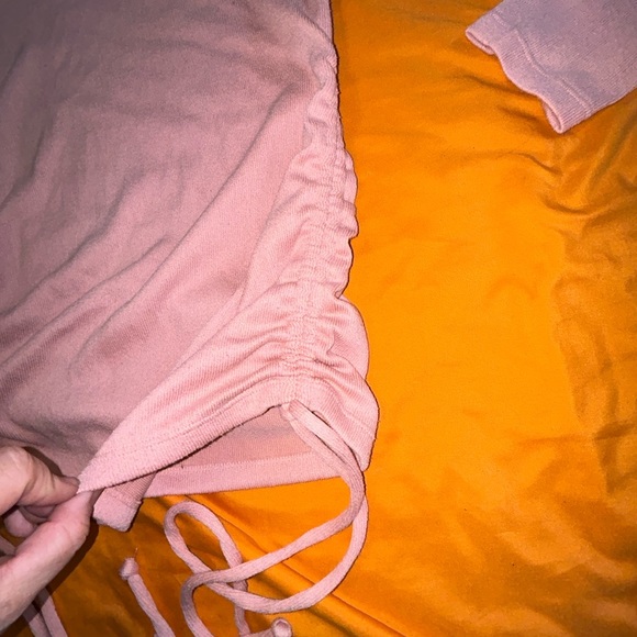 A new day size XS cinching sides long sleeve light sweater pink - Picture 2 of 5